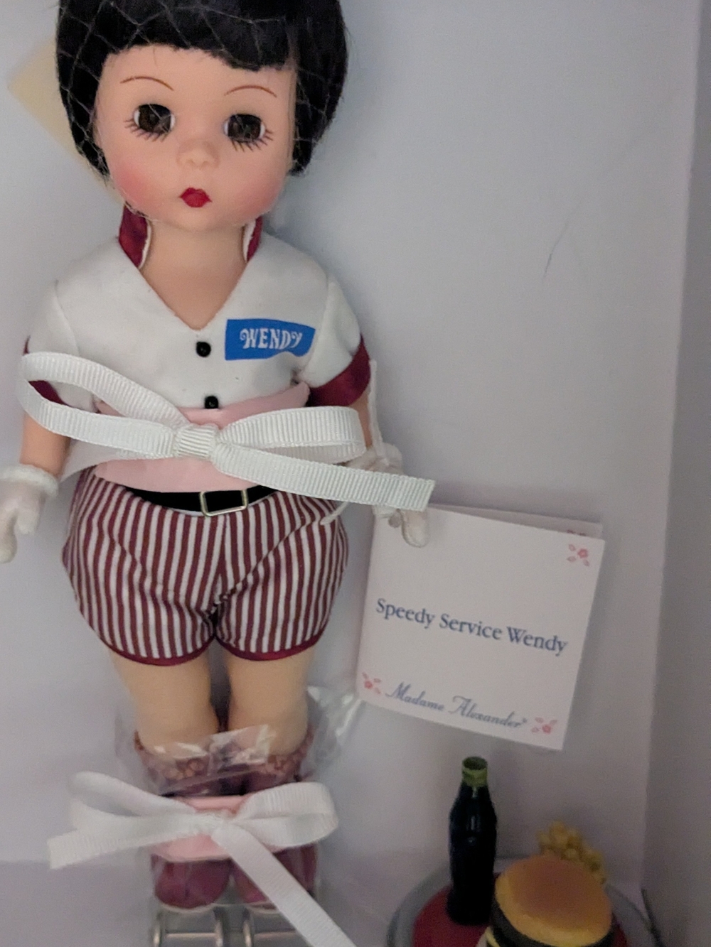 Madame Alexander Speedy Service Wendy Striped Shorts - Pink/White Collector Doll